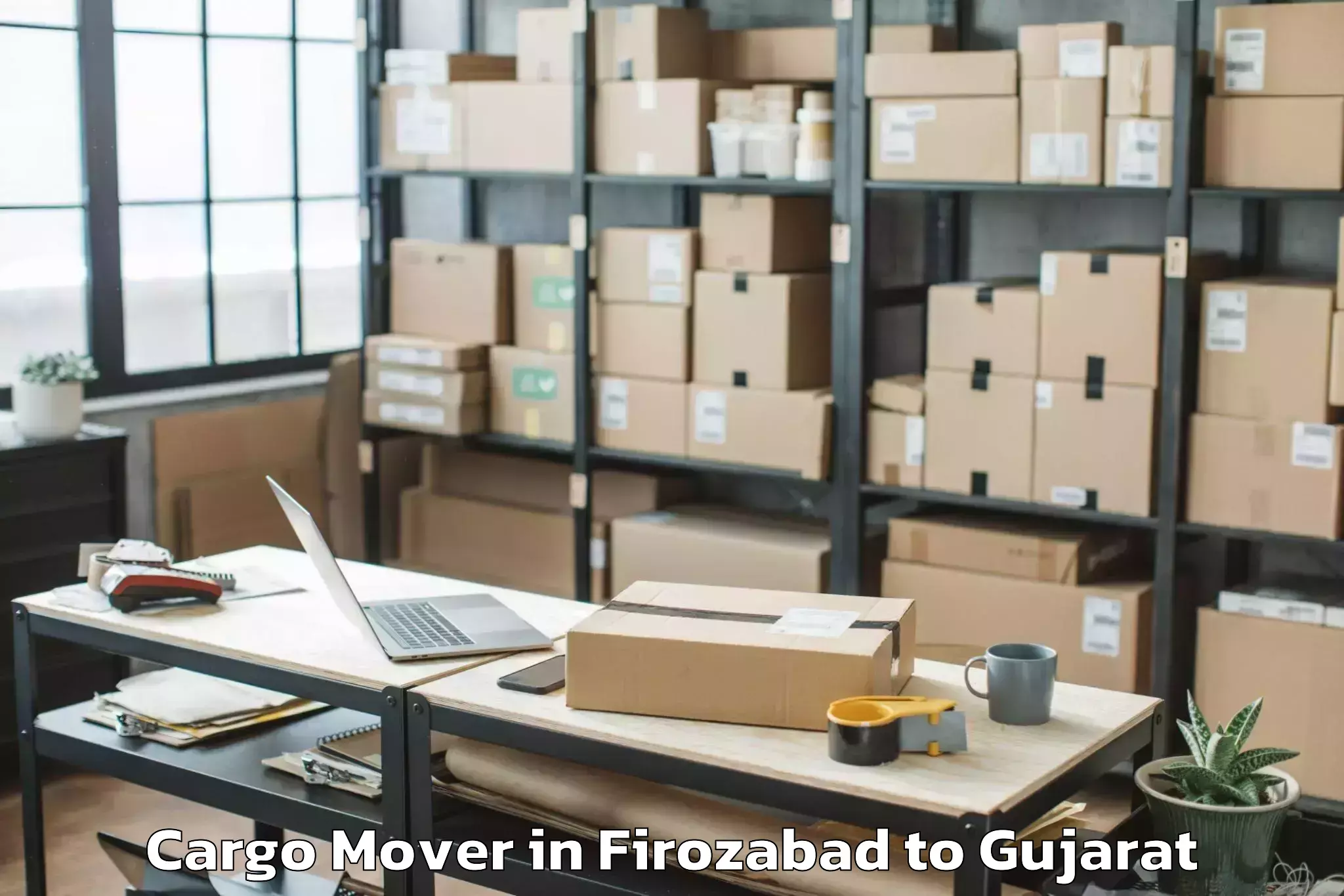 Hassle-Free Firozabad to Jamnagar Cargo Mover